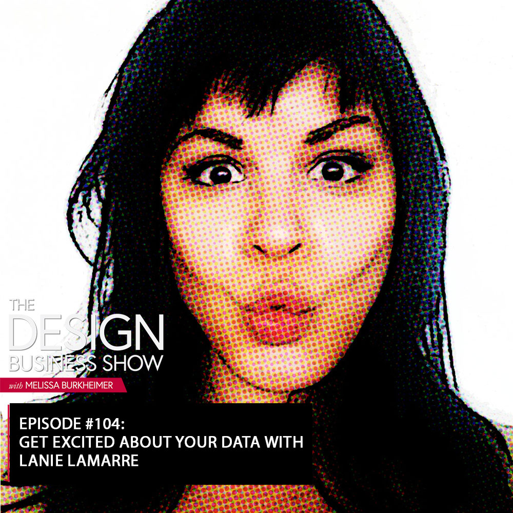 Check out episode 104 of The Design Business Show with Lanie Lamarre to learn about visualizing your data in a way that motivates you!