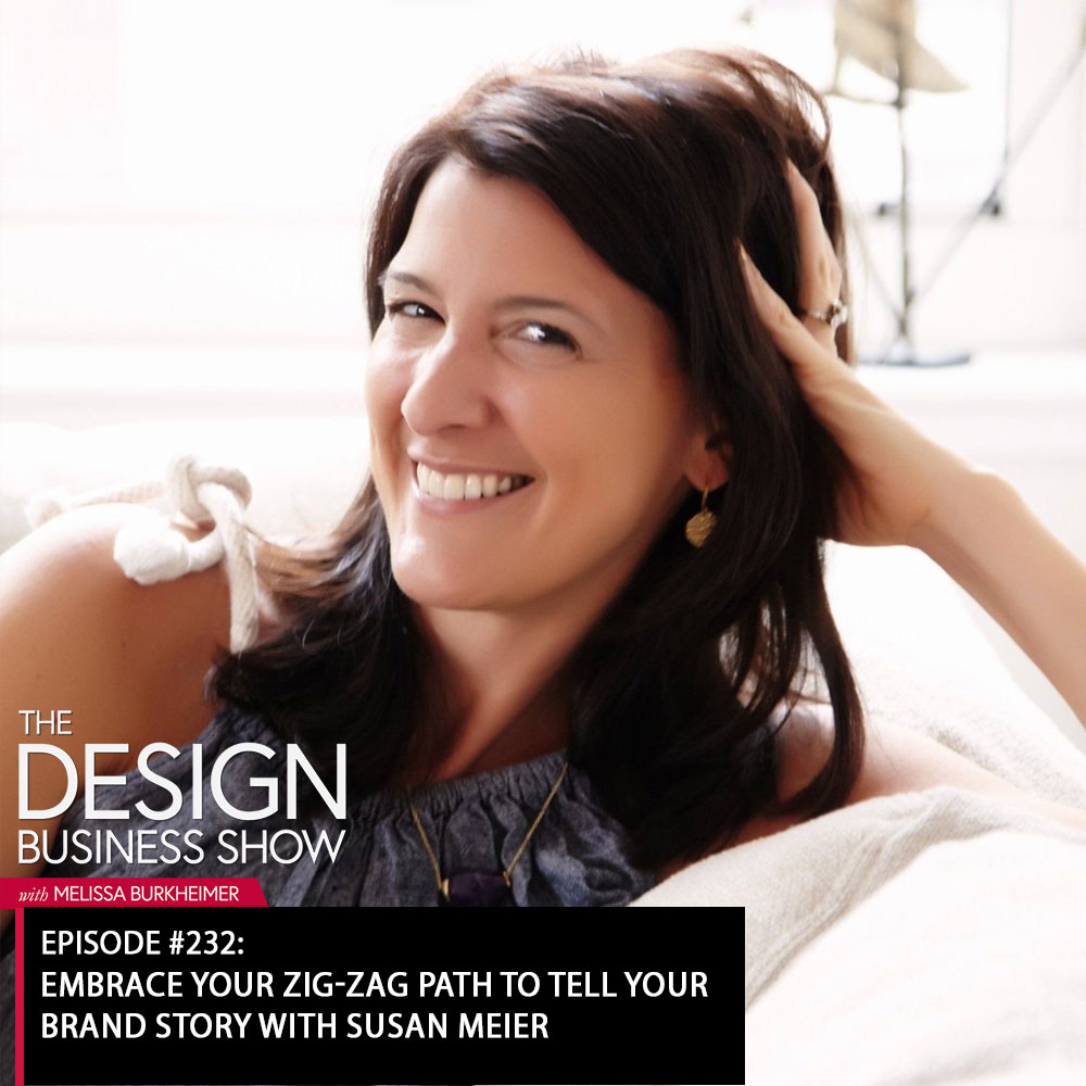 Check out episode 232 of The Design Business Show with Susan Meier to learn how to tell your unique brand story.